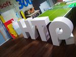 Объемные буквы "HTP"